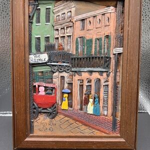 Vintage New Orleans Relief Plaque “Breakfast at Brennan’s” Rue Royale 511/2500